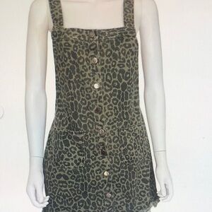 Leopard Print Button-Down Dress